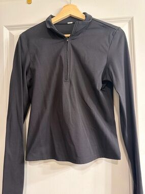 ALO Yoga Black 1/2 Zip Mock Neck Jacket